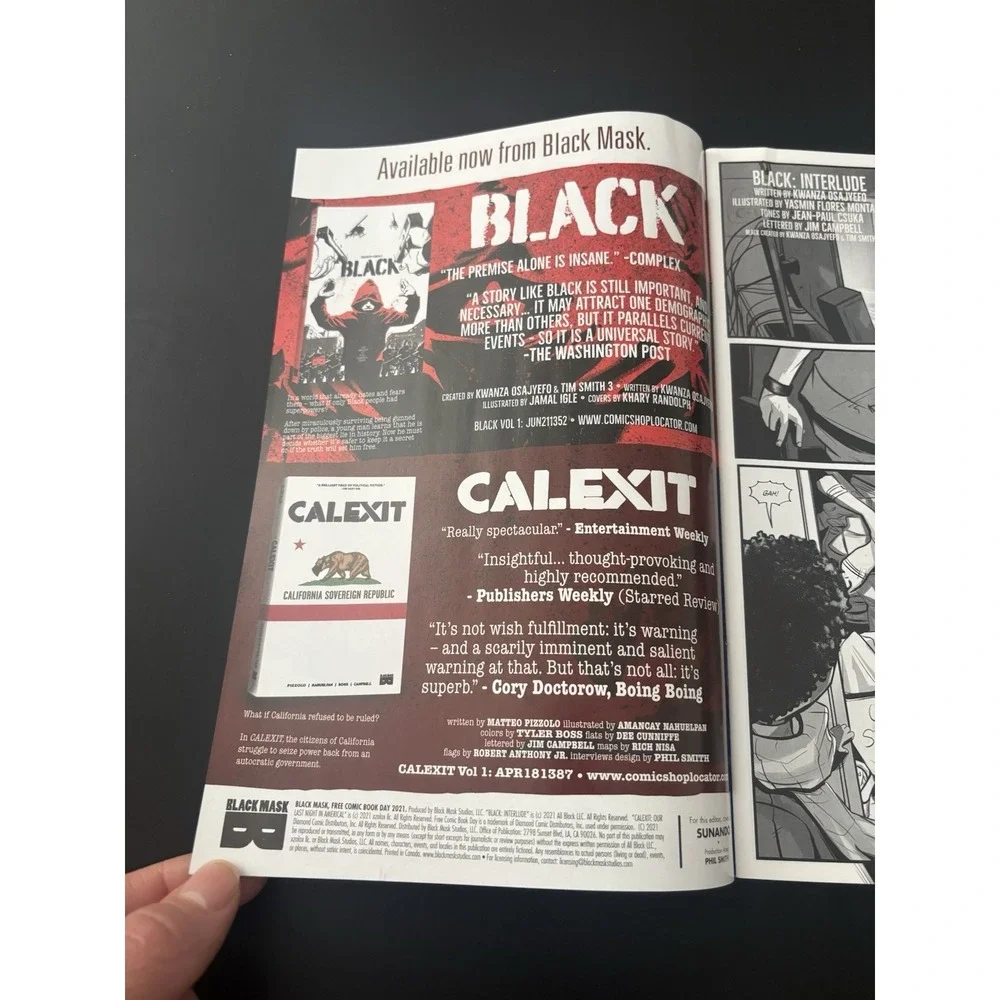 Free Comic Book Day 2021‎ (Black + Calexit) 2021 Black Mask Studios